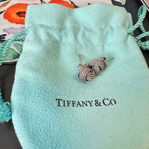 Authentic Tiffany & Co. Knot Earrings - Sterling Silver